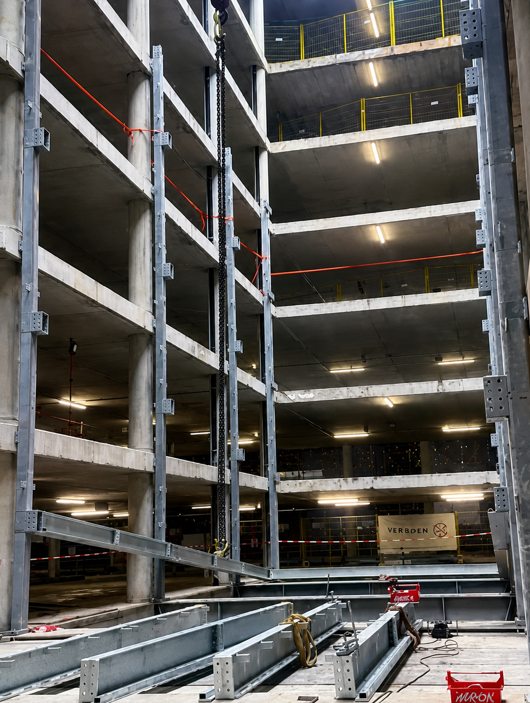 herstel van de parkeergarage